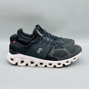 On Shoes Womens 9.5 Black Mesh Cloudswift Running Athletic Sneakers Comfort